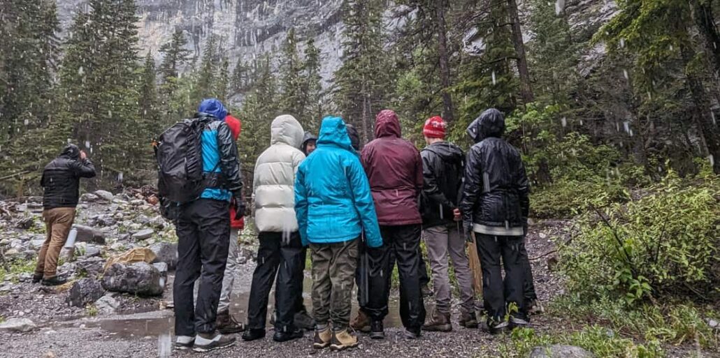 Figure 1: Howl participants discussing the impacts of the 2013 Bow River Floods 